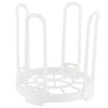 Delaman Estante para Platos, Estante de Almacenamiento de Cuenco Saludable Plegable de plástico Duradero Cocina Seca Good Helper(Blanco)