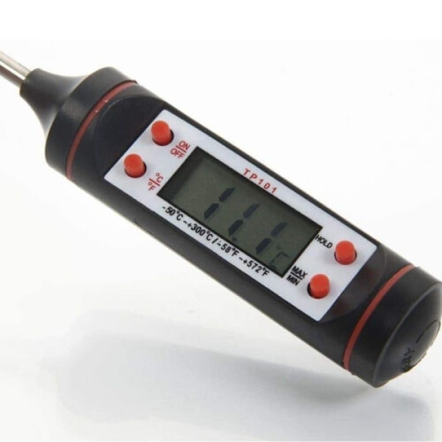 Digitales Fleischthermometer / Backthermometer mit LCD-Anzeige, Schwarz, 5er-Pack 2
