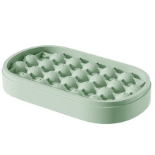 Forma de gelo redonda Gardenne, molde para bolas de gelo, máquina de fazer cubos de gelo, forma de silicone antiaderente e resistente ao frio para