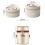 Hariumiu Ανοξείδωτο Ατσάλι Bento Box420/550ml, 2 στρώσεων, Αεροστεγές, Κατάλληλο για τρόφιμα, 6