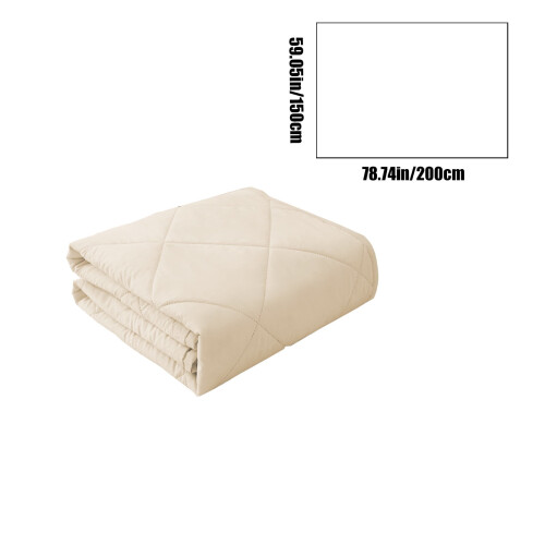 Πάπλωμα Bedsure White Queen από βαμβακερό ύφασμα, δροσερό και λεπτό, πλένεται στο 2
