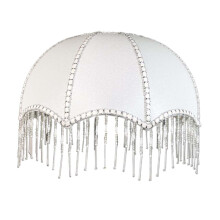 Zamienny klosz lampy stołowej w kształcie kopuły z frędzlami do lampek nocnych, elegancki styl A