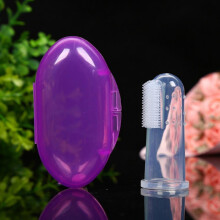 Brosse à dents en Silicone souple pour nouveau-né, anneau de dentition, masseur de dents, 1 ensemble