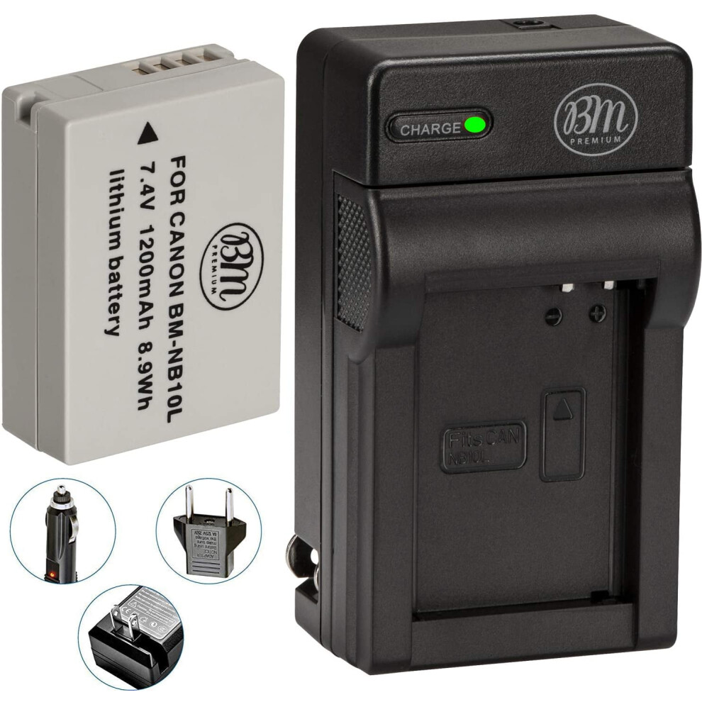 Nb-10L Battery And Charger Kit For Canon Powershot Sx40 Sx50 Hs Sx60 Hs G15 G16 G1 X Digital Camera 9191629538560