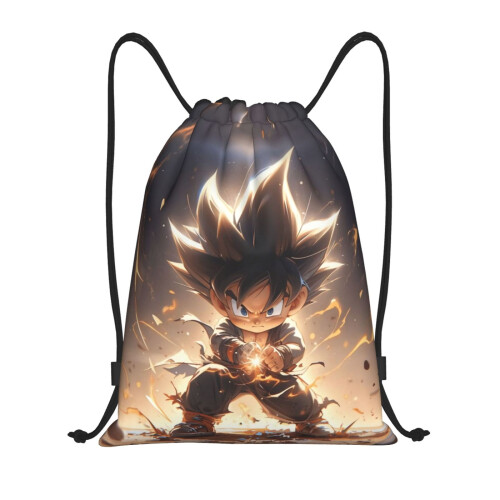 Τσάντα Dragon Ball Classic με κορδόνι, πτυσσόμενη, αθλητική, γυμναστικής, τσάντα με