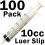 Συσκευασία 100 συρίγγων Luer Slip Tip των 10cc - 10mL - Χωρητικότητα 0,33fl. oz. 1