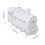 Forma de tren 300ml 240.0x83.0x138.0mm Blanco 2