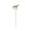 Lmueinov Racing Horse Straw Γυάλινο άχυρο καφέ άχυρο με ρητίνη Αξεσουάρ ιπποδρομιών άχυρο 1