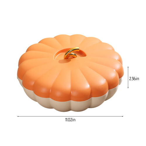 Avtoify Candy Box Nut Snack Organizer, Δίσκος Αποξηραμένων Φρούτων με Καπάκι, Διπλό Χώρο 2