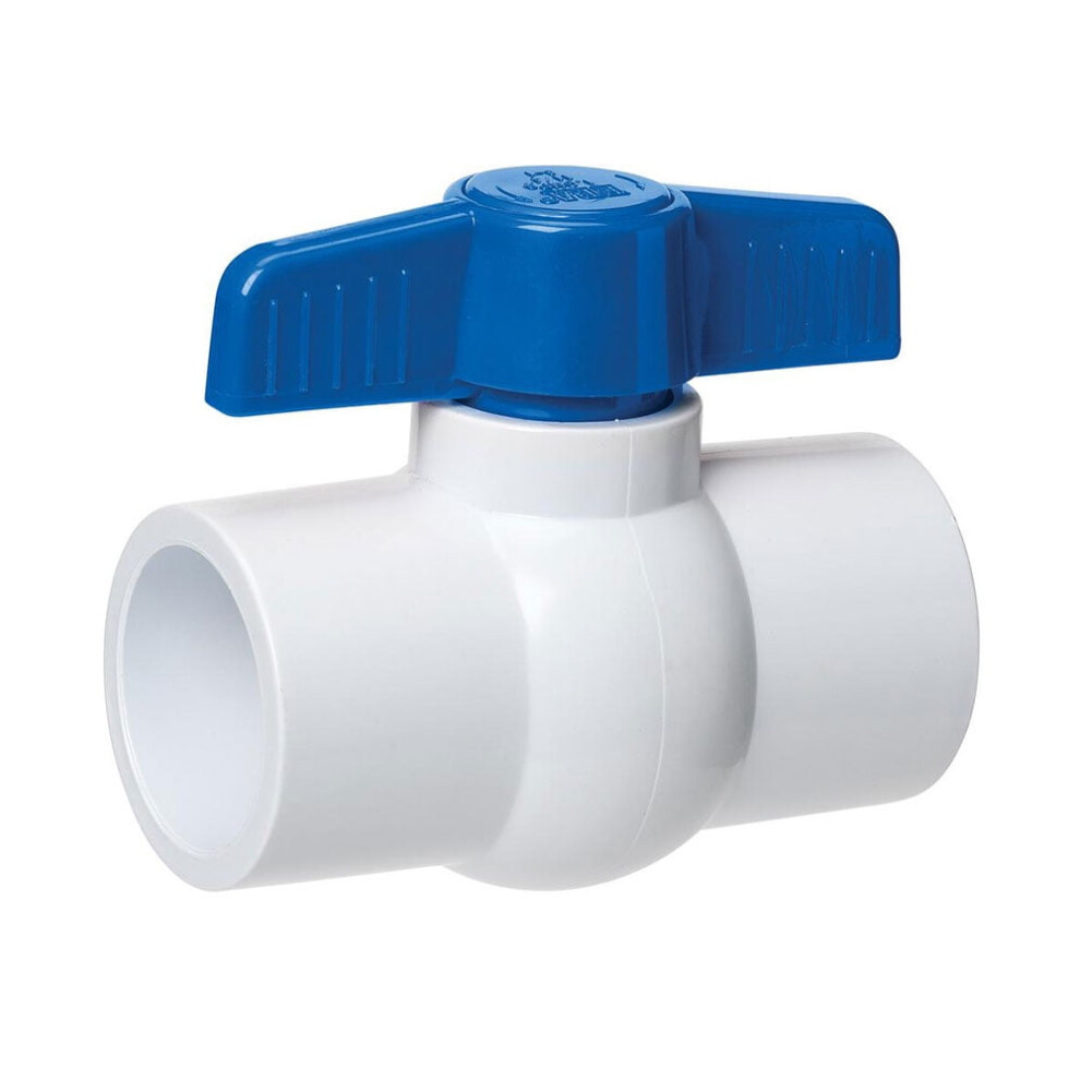 Thrifco 6415411 3/4 Inch Slip Pvc Ball Valve - Blue Handle (Economy) 9191629540938