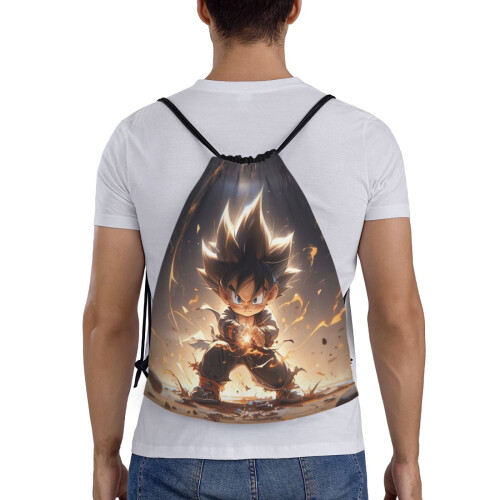 Τσάντα Dragon Ball Classic με κορδόνι, πτυσσόμενη, αθλητική, γυμναστικής, τσάντα με 1