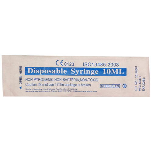 Συσκευασία 100 συρίγγων Luer Slip Tip των 10cc - 10mL - Χωρητικότητα 0,33fl. oz. 2