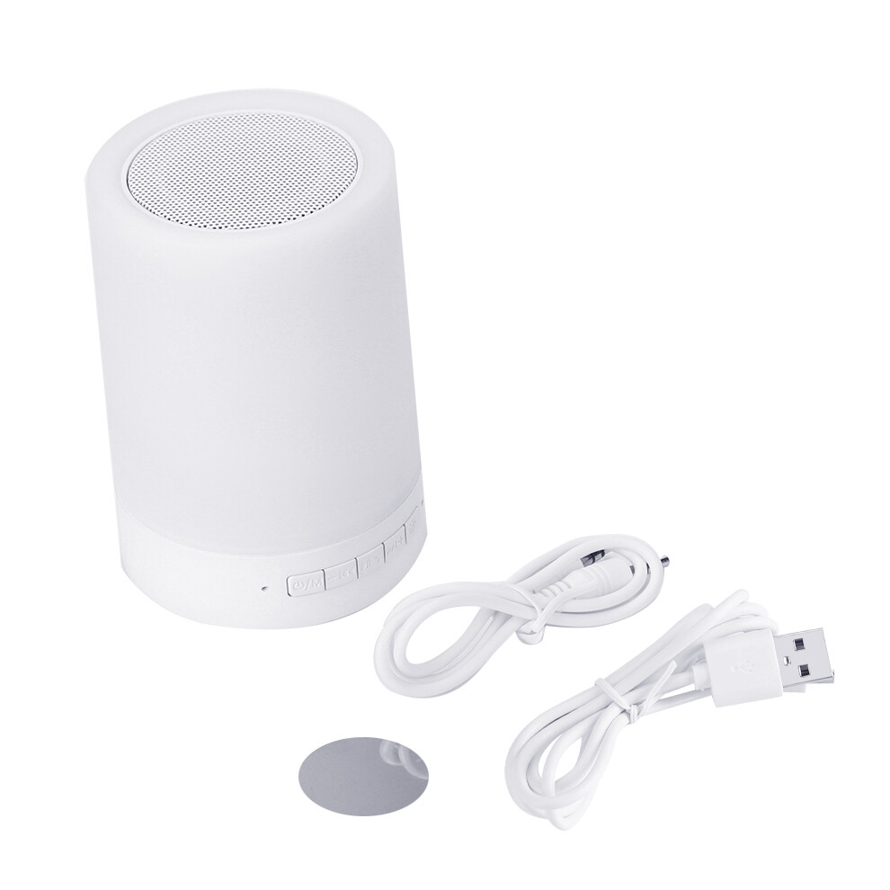 Innovative Sound Oasis, Touch Control Bluetooth Speaker, Dimmable Color Led Night For Bedside, Portable Lamp With Long Battery Life, Perfect Light 9169997726230