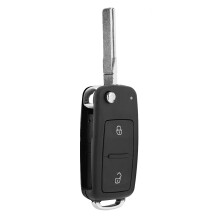 Étui à clapet pour clé de voiture, coque de remplacement pour Volkswagen Golf IV Polo Transporter, en plastique ABS résistant et compact.