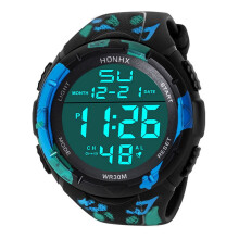 Orologio da polso da uomo analogico-digitale militare sportivo a LED impermeabile in offerta Crearance