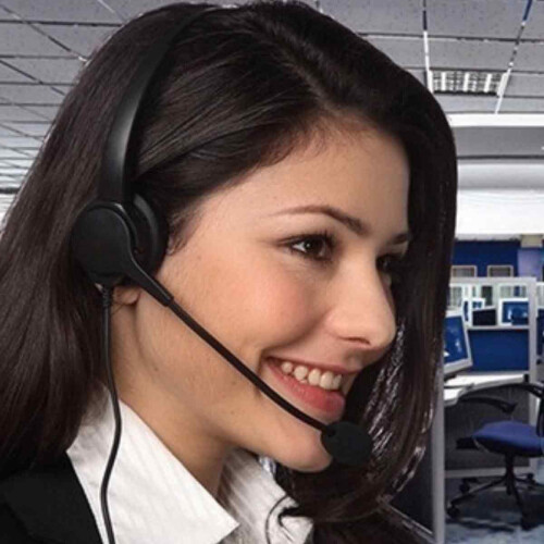 USB Headphone with Plug-and-Play Functionality, Wired Headset with Microphone for HD Audio, Call Center Headphone with Wired Control and Mute 1