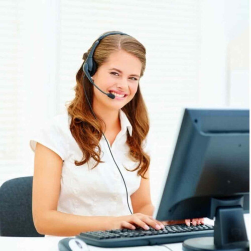 USB Headphone with Plug-and-Play Functionality, Wired Headset with Microphone for HD Audio, Call Center Headphone with Wired Control and Mute 2