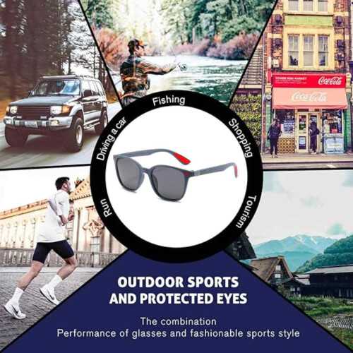 Γυαλιά ηλίου UV400Protection για άνδρες, ελαφριά υλικά Polarized γυαλιά ηλίου με μεταλλικούς 2