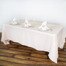 Efavormart 72x120" BLUSH Wholesale Linens Polyester Rectangle Tablecloth Banquet Linen Wedding Party Restaurant Tablecloth