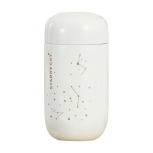 Generic 200ml Mini-Thermosflasche mit Sternenhimmel-Motiv, Edelstahl-Vakuumisolierte Flaschentasche für Verliebte