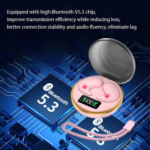 Sluchátka By8Headset do uší s polovičními závity, miniaturní nenápadný kabel, napájení, bilaterální stereo, bezdrátové nabíjení,
