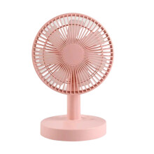 LED Mute Desktop Fan with 48 Rotation Angle, Rechargeable Portable Fan with Silent Design, USB Powered Oscillating Desktop Fan for Home Office Dorm