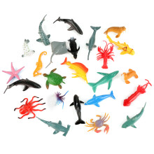 Set di giocattoli di creature marine, statuette di animali per il gioco creativo e l'educazione sugli animali, modelli realistici di animali oceanici
