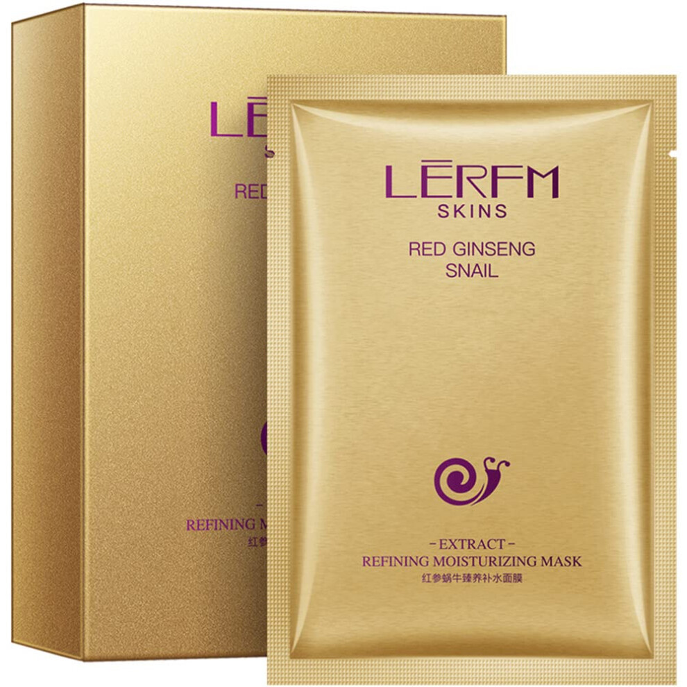 Red Ginseng Sheet Face Mask 25Ml 10Pcs Â Hydrating, Antiaging, Brightening For Radiant Skin