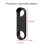 Capa protetora de silicone à prova d'água e resistente a quedas para campainha Google Nest (preta) 4