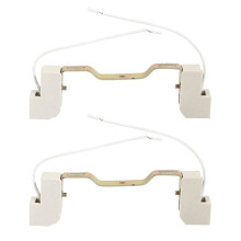 2 Soquetes para Lâmpada R7S com Conector e Alça em Metal Cerâmico para Refletor, 118mm