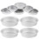 Set di 10 stencil per torte, cerchi e mini stampi per cheesecake Eease 1