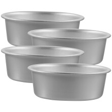 4 stuks ovale metalen cakevormen met antiaanbaklaag, doe-het-zelf bakvormen voor cakepops en andere gebakjes, ronde bakvormen met antiaanbaklaag