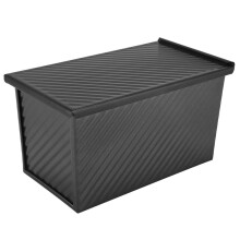 Antihaft-Toastbox aus Kohlenstoffstahl – Brot- und Kuchenform aus Kohlenstoffstahl mit Deckel, ideal für Toast, Sandwiches und Kuchen –