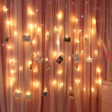 Twfbrm118in30LED-ljusslingor, batteridrivna, kompatibla med fotoklämmor, för inomhus- och utomhusdekor, bröllop, jul, halloween