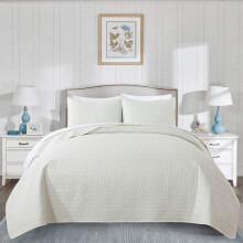 Conjunto de colcha JML de 3 peças, tamanho Queen, em microfibra macia e leve, 223 x 234 cm (88" x 92")