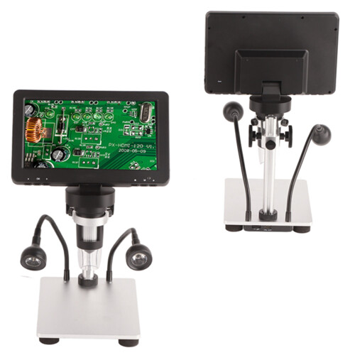 Microscópio digital com tela LCD de 7 polegadas, materiais de alta qualidade e zoom contínuo para observação detalhada, imagens de alta 1