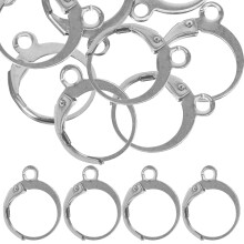 20-teiliges Schmuckset mit Edelsteinen, Zubehör für Halsketten, Ohrringe, Anhänger, Rahmen und Stifte