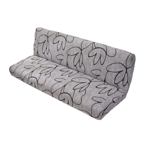 Capa elástica para sofá, capa para futon sem braços, capa estampada para móveis, capa elástica lavável para sofá sem braços, capa para sofá