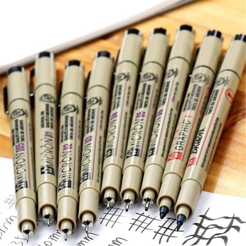 Σετ στυλό Pigma Micron Needle Soft Brush Liner, μαρκαδόροι σχεδίασης με πινέλο, 8 τεμάχια 2