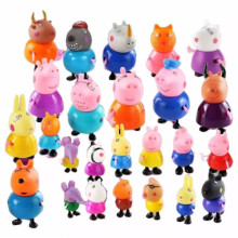 25 peças Greta Pig Família Amigos Emily Figuras de Ação Brinquedos - Entrega Rápida-XF17-