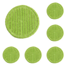 Panno di ricambio in microfibra riutilizzabile e lavabile per mocio elettrico, accessorio per mocio elettrico a doppia estremità, diametro 21 cm *5