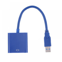 Savlot USB 3.0 zu VGA-Adapter (treiberlos) – USB 3.0 Stecker (15-polig) auf VGA Buchse – Videokonverter für Windows 98/2000/7/8/Vista/10