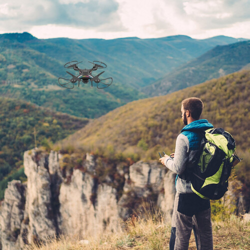 Jacenvly2024Drone για ηλικίες 2-4 ετών με χρωματιστά φώτα, σταθερό ύψος, διπλό φακό, 1