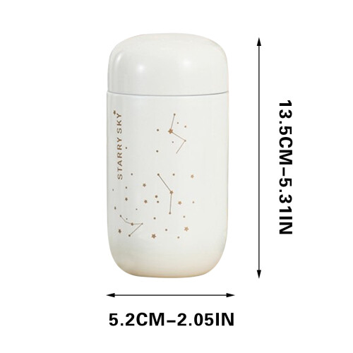 Γενικό μπουκάλι θερμού νερού 200ml Mini Starry Sky, φιάλη τσέπης από ανοξείδωτο ατσάλι με 1
