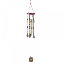Windspiel, gestimmtes Holzwindspiel mit 8 Aluminiumröhren, beruhigende musikalische Melodien, Dekoration für Außenbereich, Terrasse, Garten,