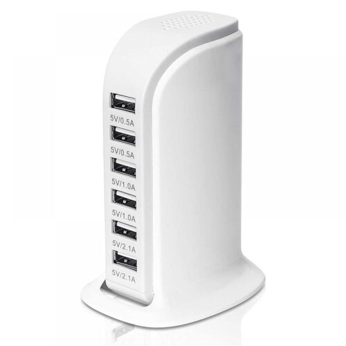 Σταθμός φόρτισης USB, Σταθμός φόρτισης 6 θυρών USB με τεχνολογία αυτόματης