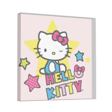 Kwadratowa tabliczka akrylowa Hello Kitty – inspirujące cytaty, romantyczny prezent dla dziewczyny, chłopaka, ukochanego, na ślub, urodziny,