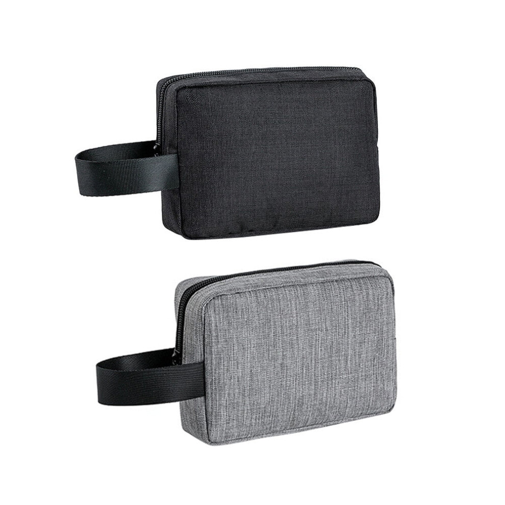 Guangmc 2Pcs Electronic Organizer Storage Bag For Travel And Office (, Black) Grey/Black 9448196934449