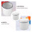 Emaille alcoholcilinder container laboratoriumapparatuur instrument 3