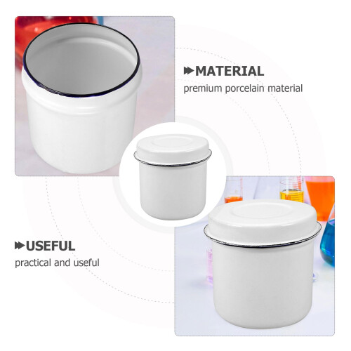 Emaille alcoholcilinder container laboratoriumapparatuur instrument 2